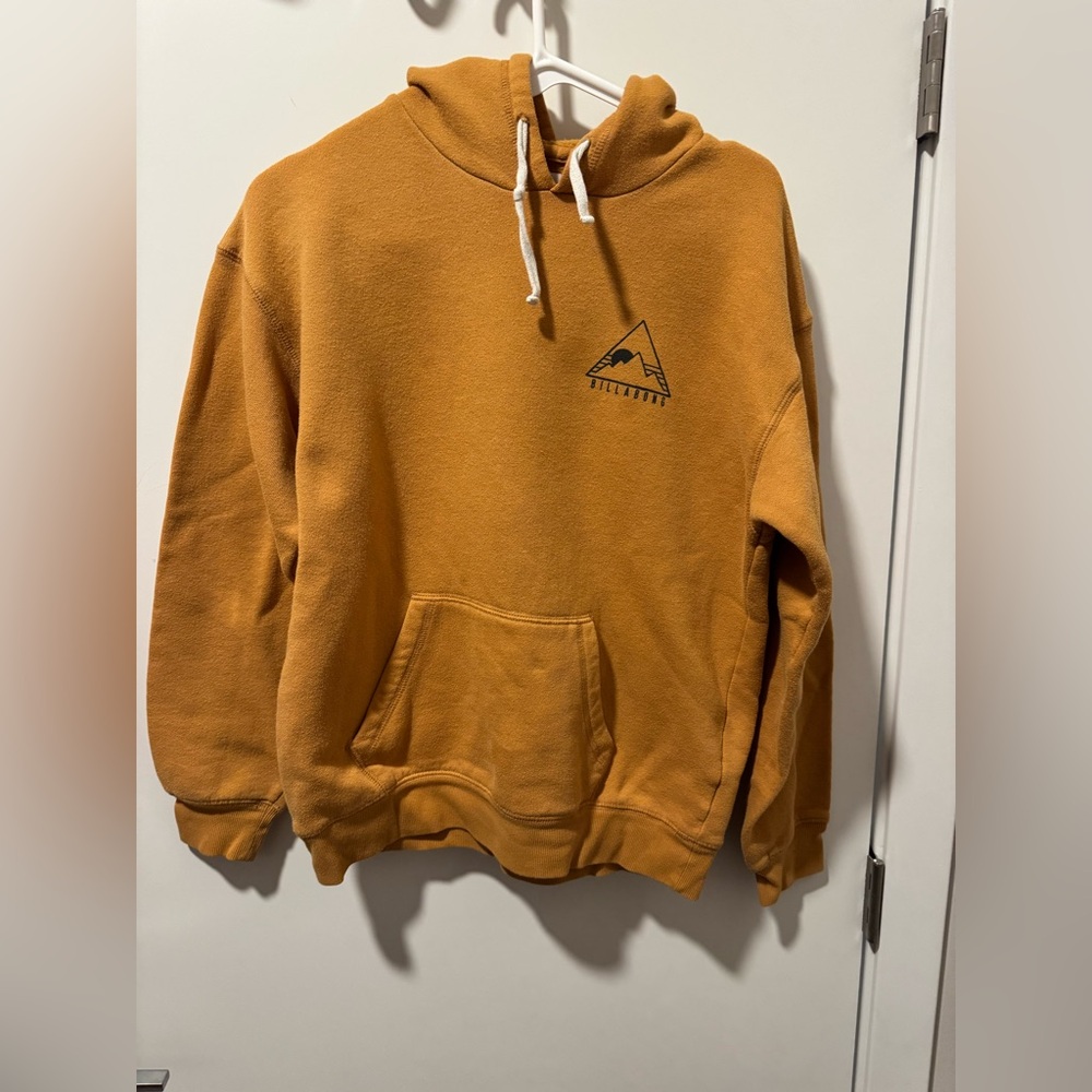 Golden yellow billabong Hoodie with Mountain Logo
